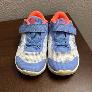 Kids Blue and White Athletic Shoes